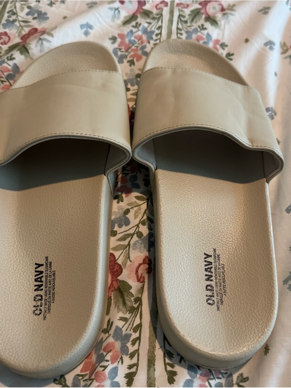 Old Navy Women's Light Beige Slide Sandals